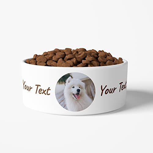 Personalisierter Hundenapf aus Keramik mit Foto & Text | Futternapf mit Namen selbst gestalten (Bild und Text) von Personalisedog