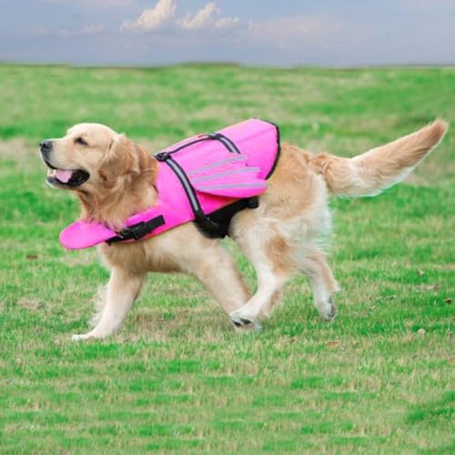 Pesoncarl Hundes Jacke Welpe Leben Weste Schwimmsicherheit Weste für kleine mittelgroßen Hunden Pink XS, Schwimmweste von Pesoncarl