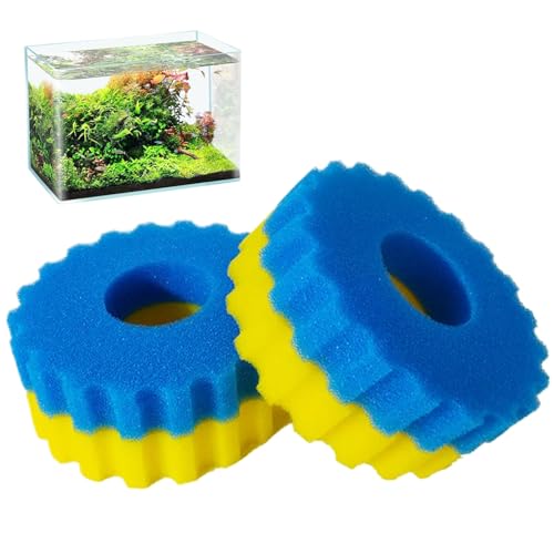 Pesoncarl 4PCS Aquariumschwammfilter Ersatz, leicht zu reinigen und ersetzen Schwammfilter, Teichfilterschwammersatz für Teiche unterschiedlicher Größen von Pesoncarl