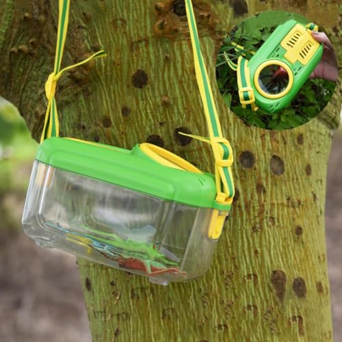 Pessrrtewg Insektenfänger-Set, Insektensammel-Set, Outdoor-Natur-Set mit Pinzette, Fangnetz-Clip, Tierkäfig und Hintern von Pessrrtewg