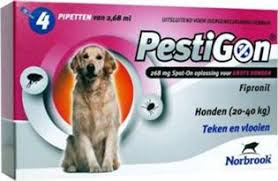 Pestigon Spot-On für den Hund von 20 bis 40 kg 2 x 4 Pipetten von Pestigon