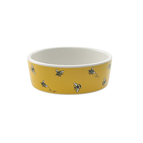 Pet Brands Cath Kidston Futternapf für Hunde, Keramik, Bienen-Print von Pet Brands