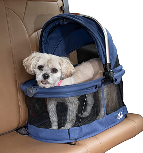 FQQF Pet Gear View 360 Pet Safety Carrier & Car Seat for Small Dogs & Cats Push Button Entry von Pet Gear