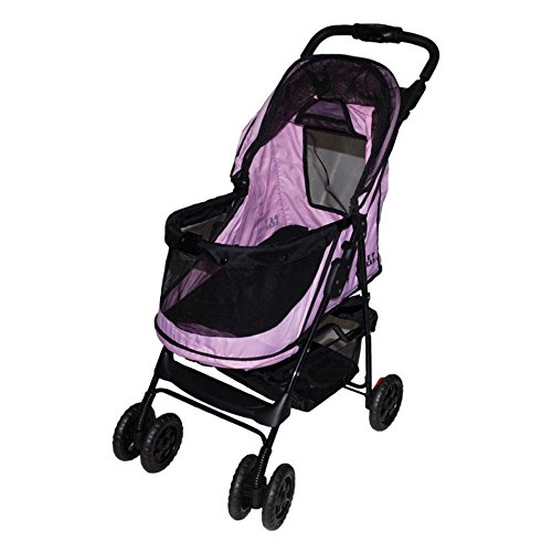 Pet Gear 02703 Pet Gear Happy Trails Buggy zum Transport von Hunden/Vierbeinern, ohne Reißverschluss, Pink, bis 15.5 kg, rosa von Pet Gear