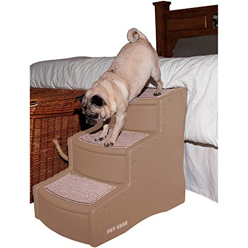 Pet Gear Hundetreppe mit 3 Stufen, Hellbraun von Pet Gear