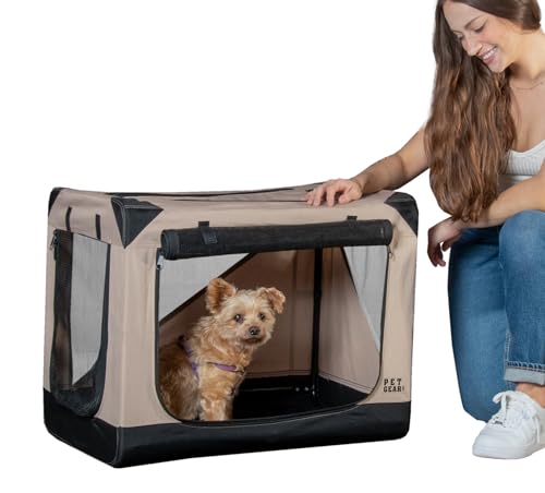 Pet Gear Insta-Fold Hundebox, weich, 66 cm, Sand von Pet Gear