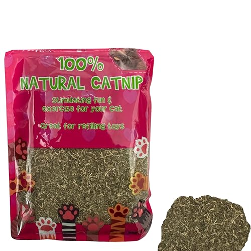 Pet Guru 100 % natürliche Katzenminze für Katzen, stimulierender Spaß für Katzen, natürliche Katzenminze (60 g/m²) von Pet Guru