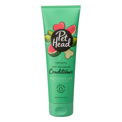 Pet Head Furtastic Conditioner für Hunde | Wassermelonenduft | Pflegt & macht langes, lockiges Hundefell weich | pH-neutral | Vegan & Tierversuchsfrei | Sanfte Formel für Welpen | 250ml von Company of Animals