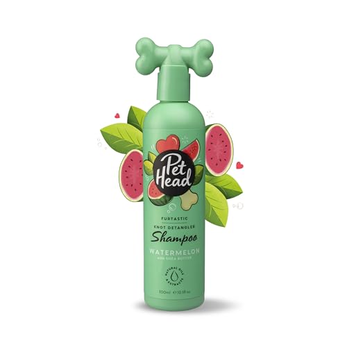 PET HEAD Hundeshampoo 300 ml, Furtastic, Wassermelonenduft, Pflegt und macht langes, lockiges Hundefell weich, Hypoallergen, pH-neutral, Vegan & tierversuchsfrei, Sanfte Formel für Hunde und Welpen von Company of Animals