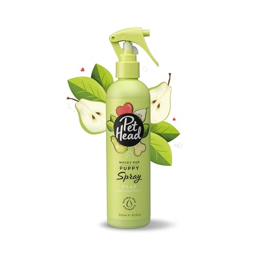 Pet Head Mucky Pup Fellspray für Welpen | Birnenduft | Pflegt und beruhigt das Fell Ihres Hundes | pH-Neutral | Vegan & Tierversuchsfrei | Sanfte Formel für Hunde und Welpen ab 8 Wochen | 300ml von Company of Animals