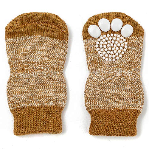 Pet Heroic Indoor Anti-Rutsch Socken für Hunde und Katzen - 8 Größen von S bis 5XL für kleine-riesige Tiere - Pfotenschutz und Traktion Dank Silikon-Gel von Harfkoko
