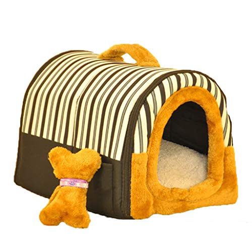 Hundehütte Zwinger Katzennest Waschbar Faltbarer kleiner Hund Mittlere Hundehütte Hundematte Verschiedene Farbauswahl Universell das ganze Jahr über (Farbe : C, größe : 37 * 30 * 30) von Pet House