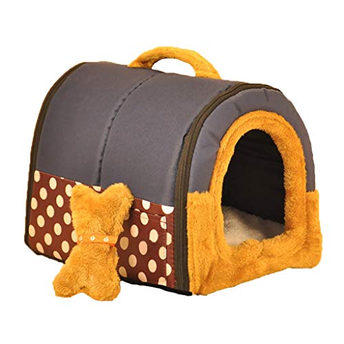 Hundehütte Zwinger Katzennest Waschbar Faltbarer kleiner Hund Mittlere Hundehütte Hundematte Verschiedene Farbauswahl Universell das ganze Jahr über (Farbe : E, größe : 45 * 35 * 33) von Pet House