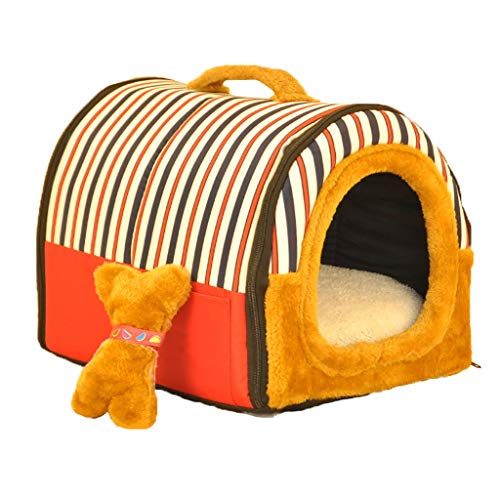 Hundehütte Zwinger Katzennest Waschbar Faltbarer kleiner Hund Mittlere Hundehütte Hundematte Verschiedene Farbauswahl Universell das ganze Jahr über (Farbe : G, größe : 37 * 30 * 30) von Pet House