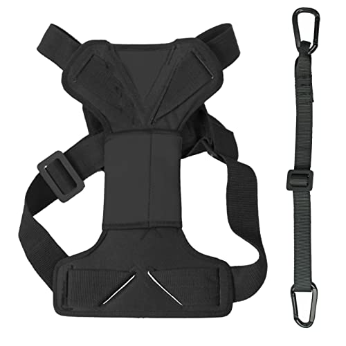 PET LIFE 'Road-to-Safety' Pet Dog Carseat Harness Securer w/Detachable Swivel Hook, Small, Black von Pet Life