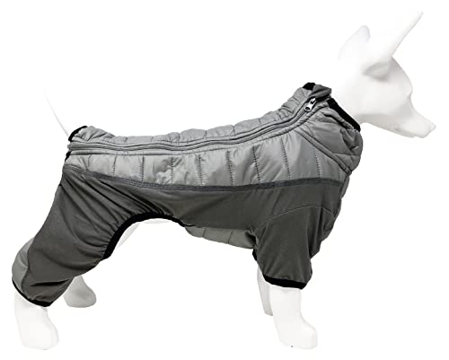 Pet Life Aura-Vent Hundejacke, leicht, dehnbar, schnelltrocknend, Größe XL, Grau von Pet Life