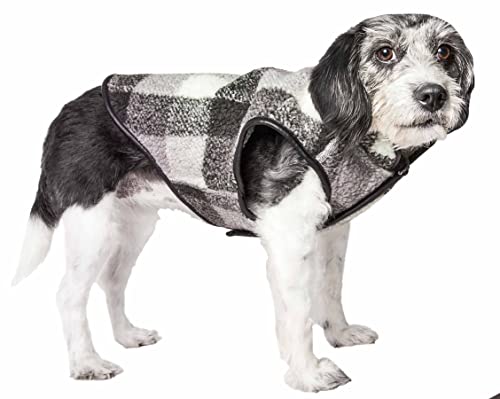 PetLife Hundejacke, klassisch, geflochten, isoliert, Größe M, Schwarz von Pet Life