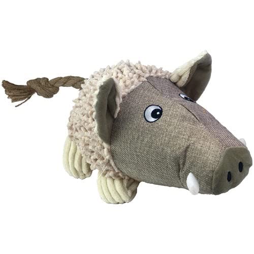 Pet Lou 01000 Natural Warthog, 25,4 cm, Grau von Pet Lou