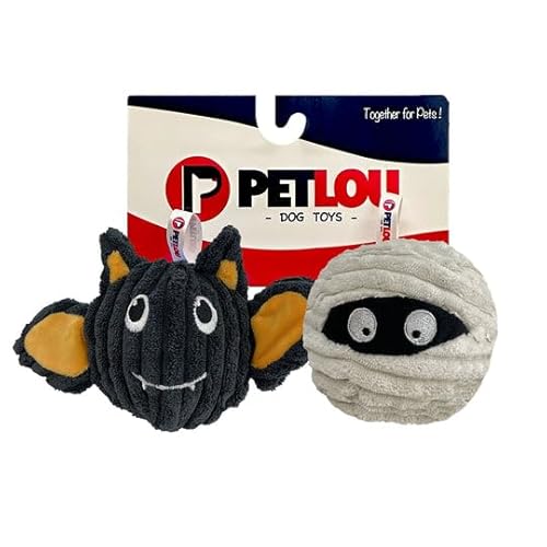 Pet Lou Batmmy EZ Quietschball, 2 Stück, 10,2 cm Breite von Pet Lou