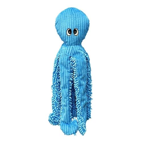 Pet Lou Blue Bay Octopus, 66 cm Höhe, Blau, Quietschspielzeug, Plüsch, Haustierspielzeug und Zubehör von Pet Lou