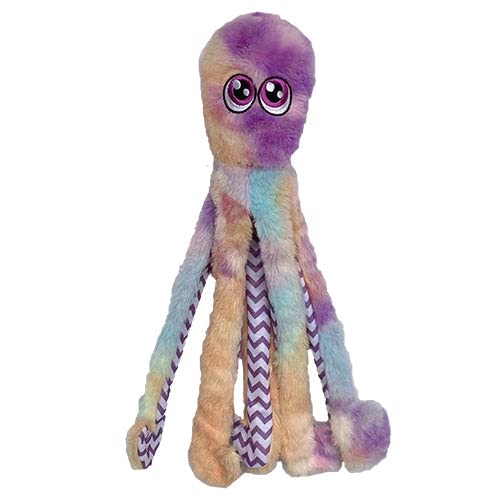 Pet Lou Octopus Plüschtier mit Batikmuster, 40,6 cm lang, Violett von Pet Lou