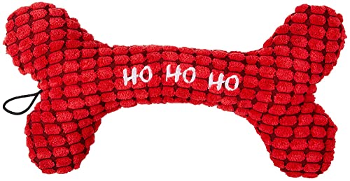 Petlou Kauspielzeug für Hunde und Katzen in verschiedenen Größen (Weihnachtsrot 1, 30,5 cm Weihnachts-HO-HO-Knochen) von Pet Lou