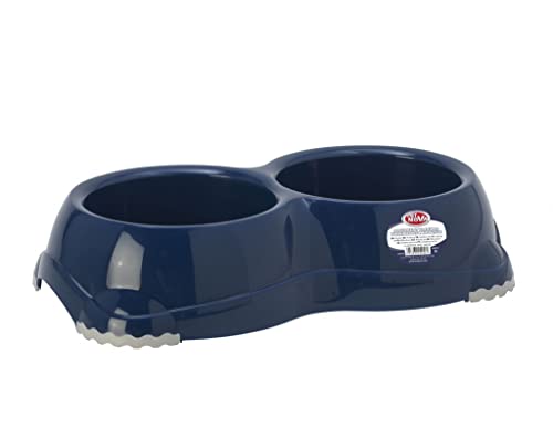 Hundeslip Schale 2x645ml, dunkelblau, P-EUROBOWL-INNO-2x645-BL von Pet Nova