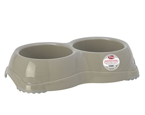 Hundeslip Schale 2x645ml, grau, P-EUROBOWL-INNO-2x645-GR von Pet Nova