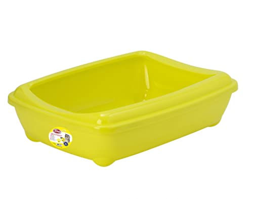 Pet-Nova Katzentoilette mit Rahmen 50cm, Gr. L, gelb, P-KITTYTRAY-Large-YL von Pet-Nova