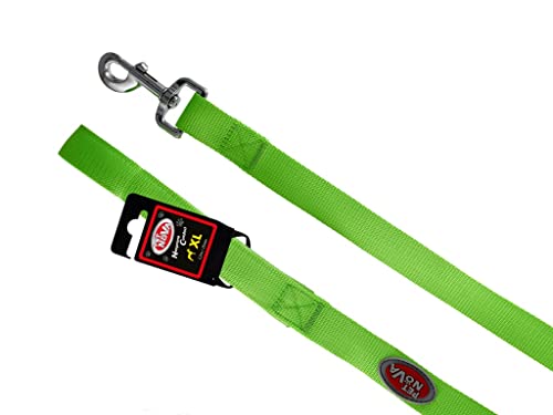 Nylonleine mit Neoprenfutter Neoprene Comfort Größe XL - 2,5cm (120cm), hellgrün, L-NEO-LightGreen-XL von Pet Nova