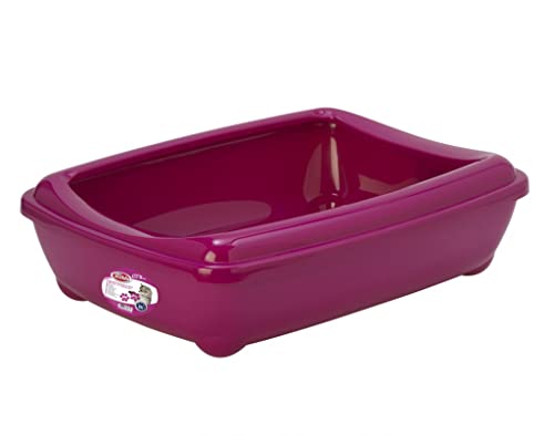 Pet-Nova Katzentoilette mit Rahmen 57cm, Gr. XL, pink, P-KITTYTRAY-XL-PI von Pet-Nova