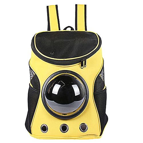 Pet Online Rucksack/Schulter Astronaut Kapsel Träger für Hund und Katze Kapsel Doppel Schulter pet-Rucksack, gelb von Pet Online