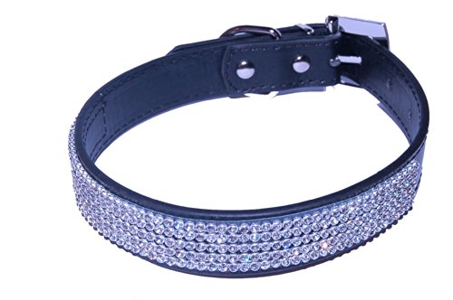 Pet Palace Welpen-Halsband "Diva Doggy" Leder mit Strass von Pet Palace