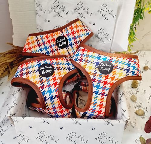 Lionheart Houndstooth Hundegeschirr S von Pet Pooch Boutique