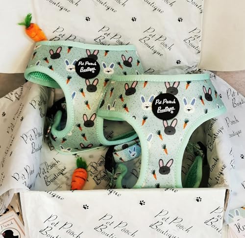 Mint Choc Chip Easter Bunny Hundegeschirr L von Pet Pooch Boutique