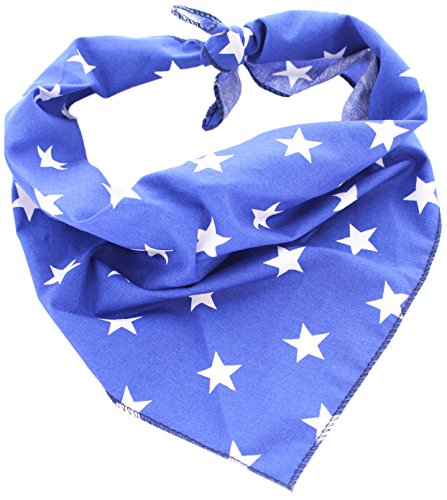 Pet Pooch Boutique Star Bandana für Hunde, Größe M/L, Blau von Pet Pooch Boutique