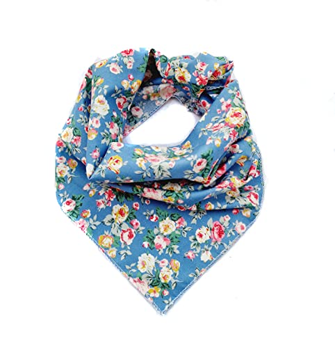 Pet Pooch Boutique Vintage Bandana für Hunde, Größe M/L, Blau von Caseeto