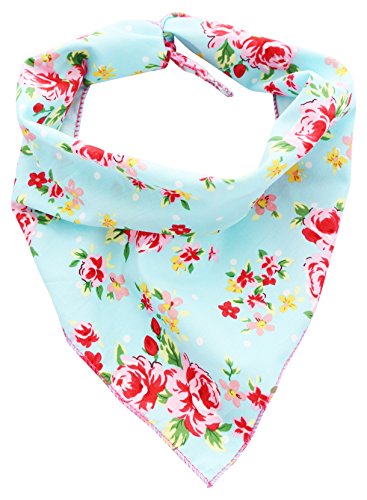 Pet Pooch Boutique Vintage Bandana für Hunde, Größe S/M, Blau von Pet Pooch Boutique