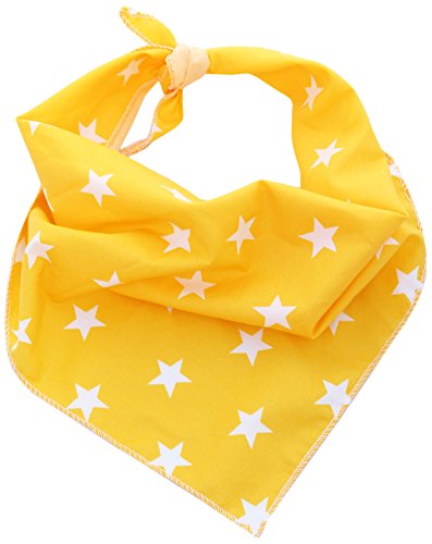 Pet Wachhund, Boutique Star Bandana für Hunde, Medium/Large, gelb von Pet Pooch Boutique