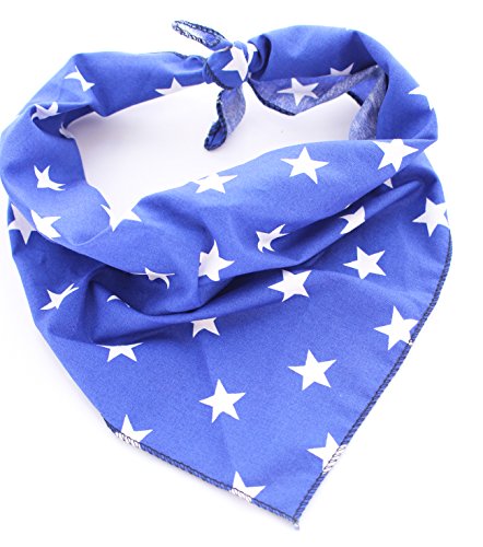 Pet Wachhund, Boutique Star Bandana für Hunde, Small/Medium, Blau von Pet Pooch Boutique