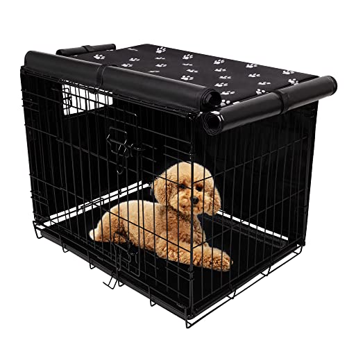 Pet Prime Hundekäfig-Abdeckung, 106,7 cm, für Drahtkäfig, 600D Oxford-Gewebe, für drinnen und draußen, langlebig, wasserdicht und winddicht, 106,7 x 71,1 x 76,2 cm von Pet Prime