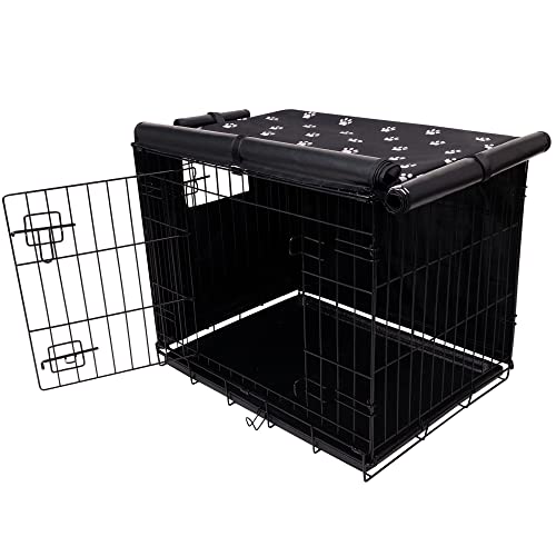 Pet Prime Hundekäfig-Abdeckung, für drinnen und draußen, langlebig, winddicht, 600D-Oxford-Gewebe, passend für 61,4 cm, 76,2 cm, 91,4 cm, 91,4 cm, 121,9 cm, 121,9 cm, Drahtkäfig für kleine und große von Pet Prime