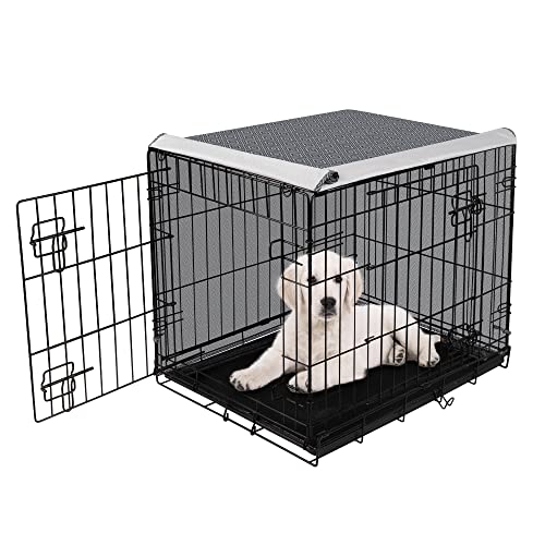 Pet Prime Hundekäfig-Abdeckung für den Innenbereich, langlebig, winddicht, für Welpen, beseitigt Polyester, Hundeangst, passend für 61 cm, 76 cm, 122 cm, Draht-Hundebox für kleine und große Hunde von Pet Prime