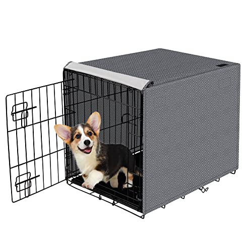 Pet Prime Hundekäfig-Abdeckung für den Innenbereich, langlebig, winddicht, für Welpen, beseitigt Polyester, Hundeangst, passend für 61 cm, 76 cm, 122 cm, Draht-Hundebox für kleine und große Hunde von Pet Prime