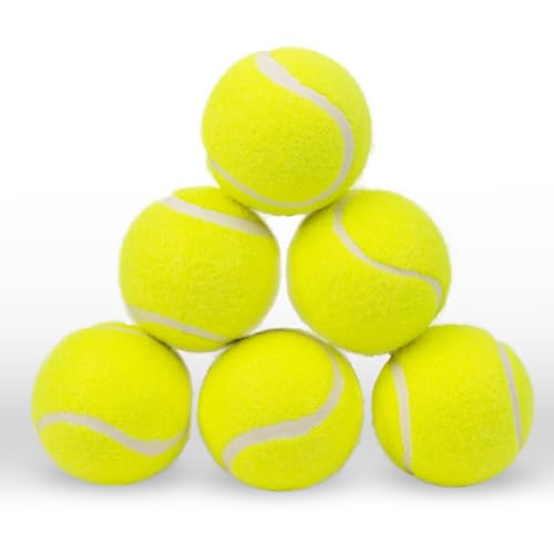 Pet Prime Hundespielzeug, Tennisball, 6 Stück, 6,3 cm, für max. automatischen Ball, Lanucher, interaktive Haustierbälle für Training, Spielen, Apportieren von Pet Prime