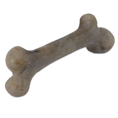 Pet Qwerks Barkbone - Dino Bacon Flavor - Kauspielzeug für Hunde - Kauknochen für Hunde - Bacon Flavor - Aroma in jedem Kauknochen - Perfekt für Harte Kauer - Größe Medium - Größe von 21 x 6.5 x 4 cm von Pet Qwerks