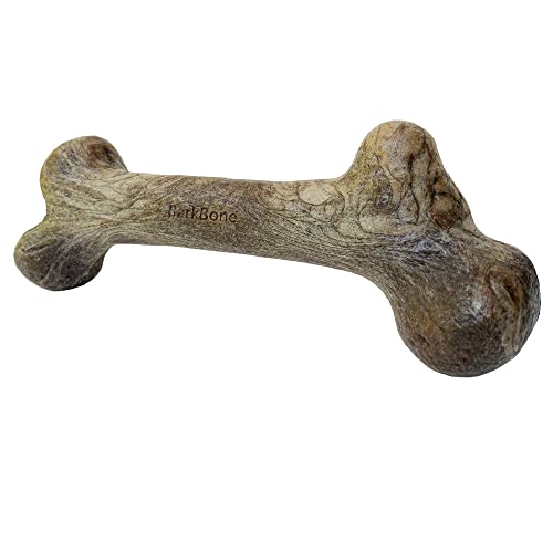 Pet Qwerks Dinosaurier BarkBone – Nylon Hundeknochen für Aggressive Kauer – Speck-Geschmack – 27,9 cm von Pet Qwerks