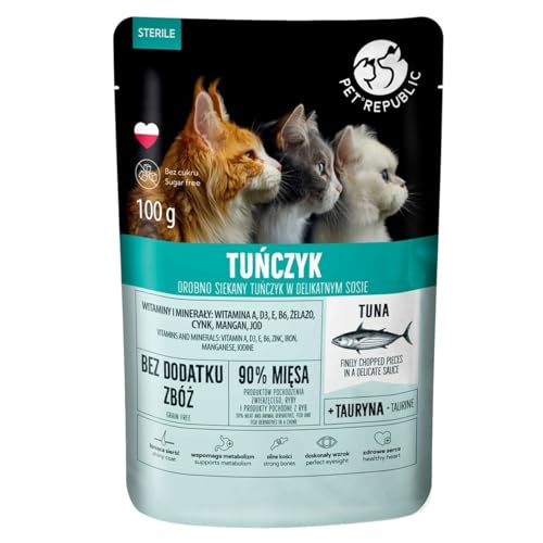 Pet Republic Nassfutter Steril Thunfisch 100 g von Pet Republic