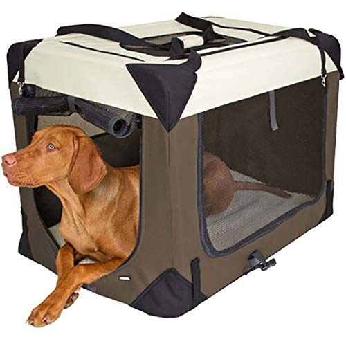 Pet-Star Transport-Hütte, braun/beige 101 x 69 x 70cm von Pet-Star