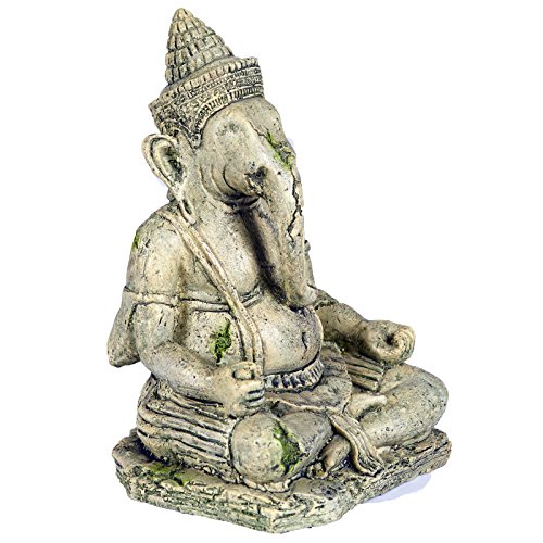 Pet Ting Aquarium-Dekoration Antike Statue von Ganesha, Dekoration für Vivarium von Pet Ting